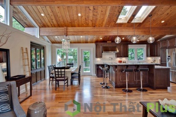 Tủ bếp gỗ công nghiệp hiện đại đã thi công